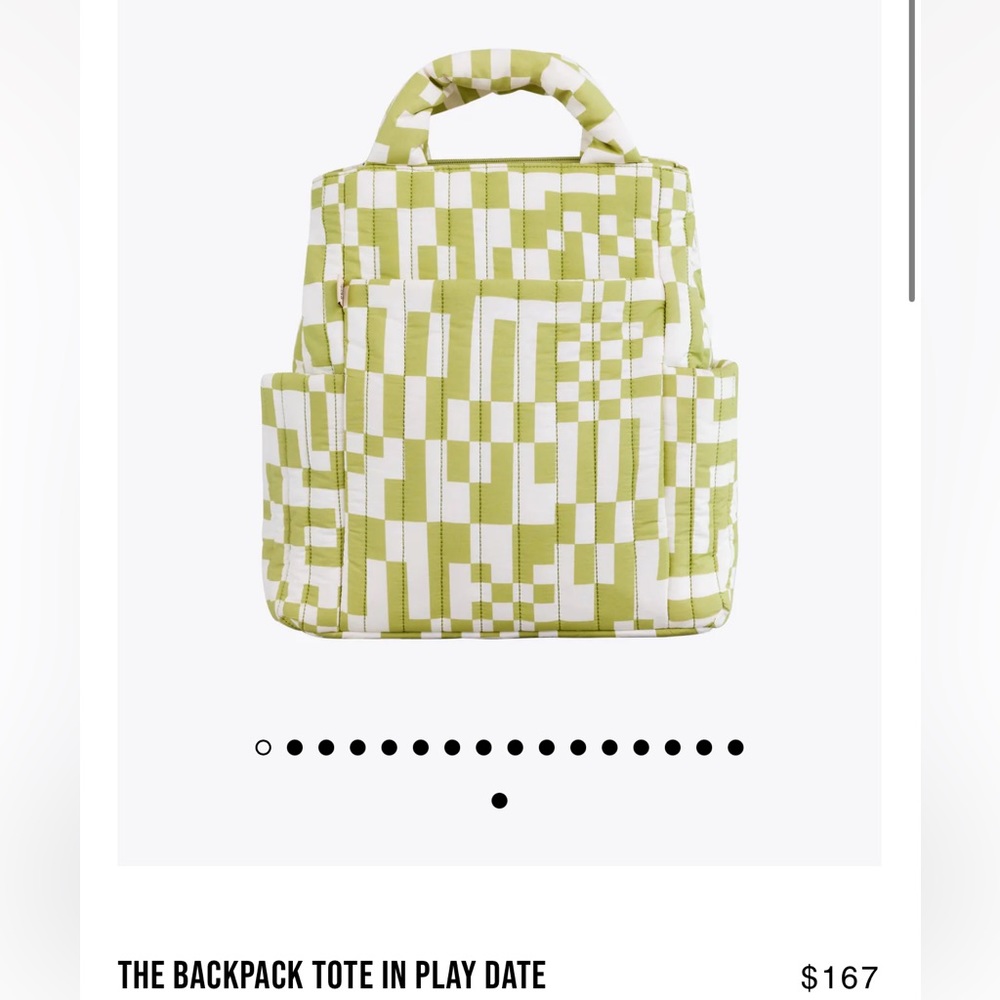 BEIS BACKPACK TOTE IN PLAY DATE